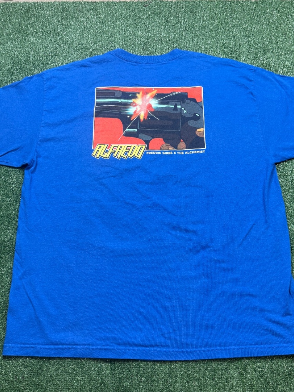 Freddie Gibbs x The Alchemist x Alfredo T Shirt Size 2XL Blue - Picture 2 of 8